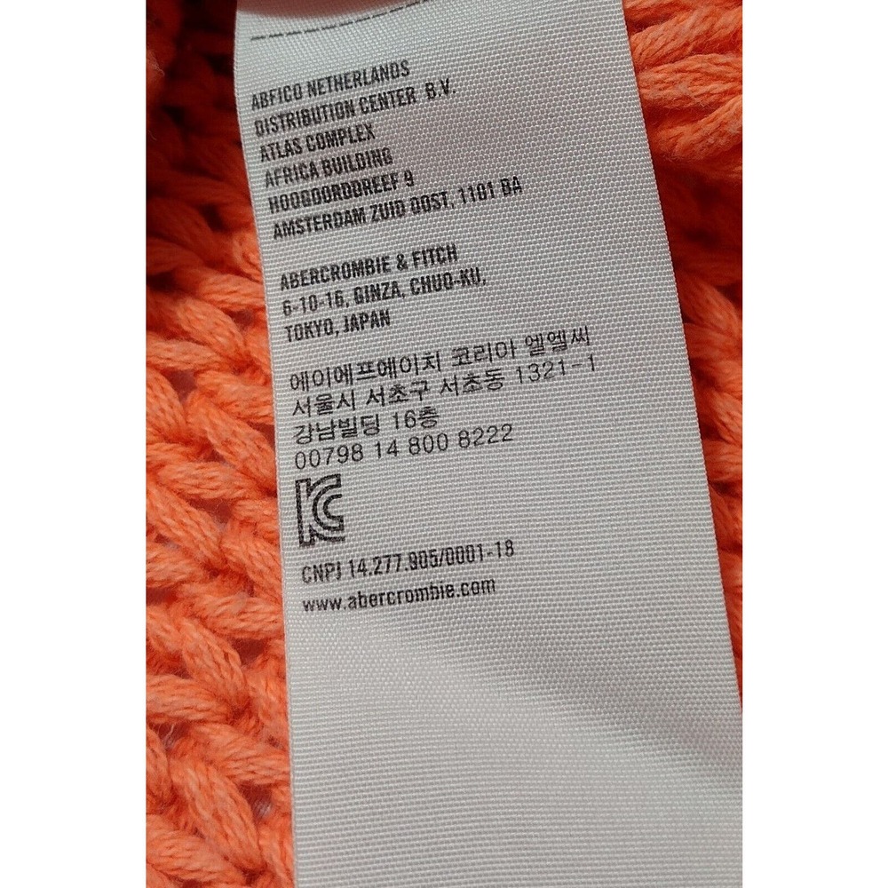 Hollister Coral Orange Knit Sweater Size S - Picture 9 of 10